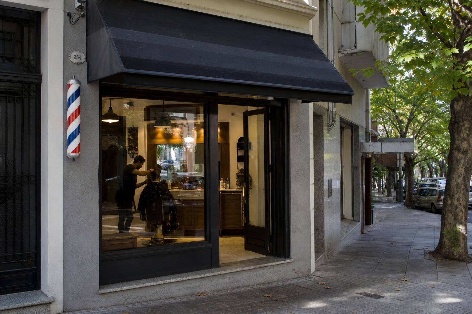Exterior of Oaklane Cuts on a leafy Montevideo street
